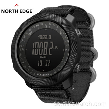 NORTH Sports Smart Herrenuhr Multifunktions Bergsteigen Smartwatch Herren Für Fitness Wasserdichte Uhr Nylonband Armbanduhr